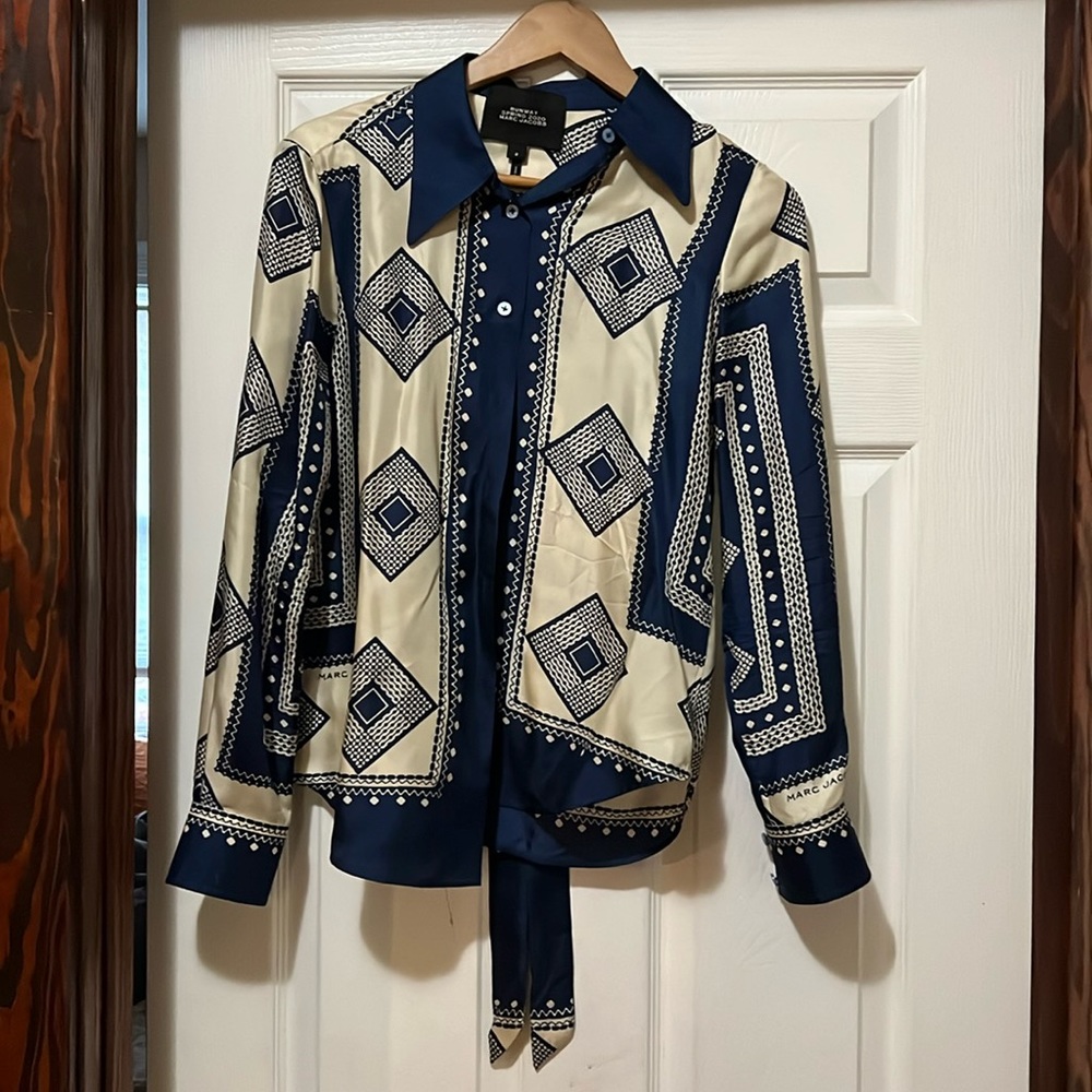 Marc Jacobs Runway 2020 silk shirt